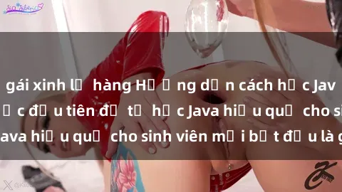 gái xinh lộ hàng Hướng dẫn cách học Java cho sinh viên: Bước đầu tiên để tự học Java hiệu quả cho sinh viên mới bắt đầu là gì?
